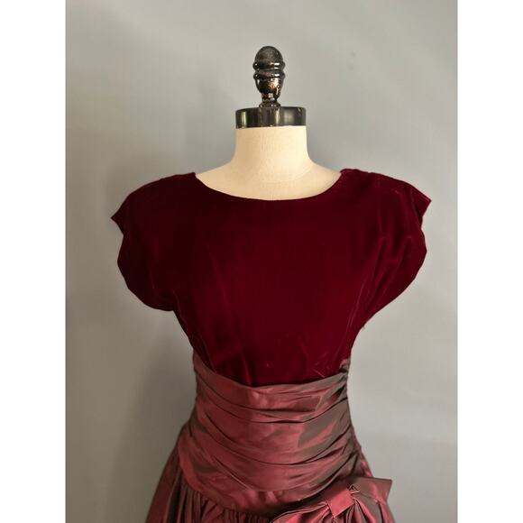 Vintage 80s Retro 50s Dress Rockabilly WhimsyGoth Punk Alt Christmas Party Prom - Picture 4 of 13